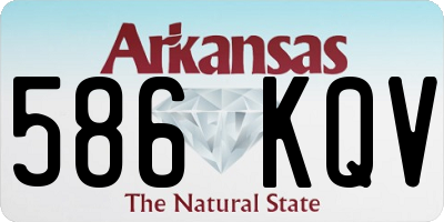 AR license plate 586KQV