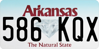 AR license plate 586KQX