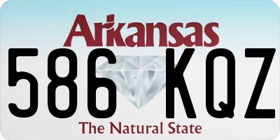 AR license plate 586KQZ