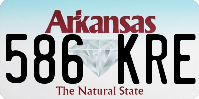 AR license plate 586KRE