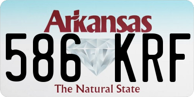 AR license plate 586KRF