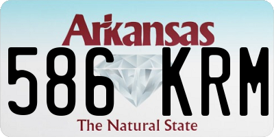 AR license plate 586KRM