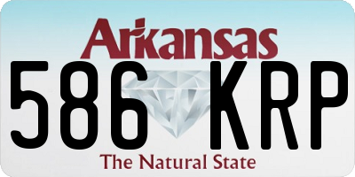 AR license plate 586KRP