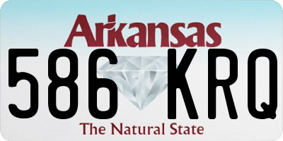 AR license plate 586KRQ