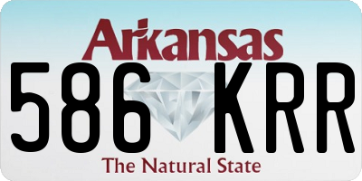 AR license plate 586KRR