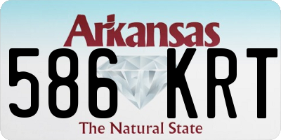 AR license plate 586KRT