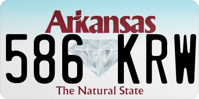 AR license plate 586KRW