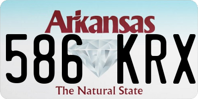 AR license plate 586KRX