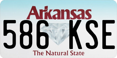 AR license plate 586KSE