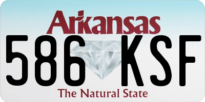 AR license plate 586KSF
