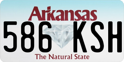 AR license plate 586KSH