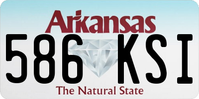 AR license plate 586KSI