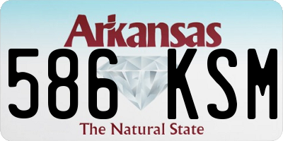 AR license plate 586KSM