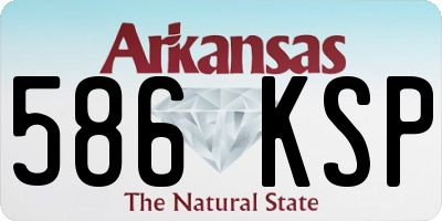 AR license plate 586KSP