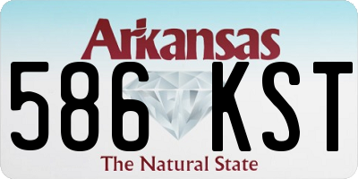 AR license plate 586KST