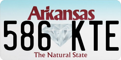 AR license plate 586KTE
