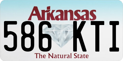 AR license plate 586KTI
