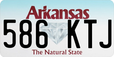 AR license plate 586KTJ