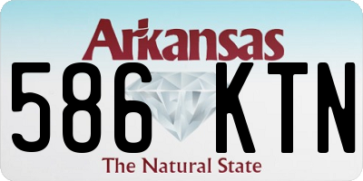 AR license plate 586KTN
