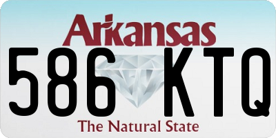 AR license plate 586KTQ
