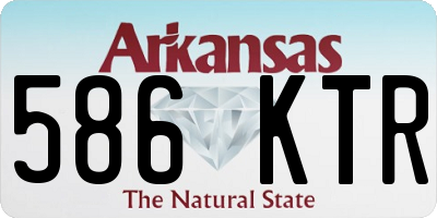 AR license plate 586KTR