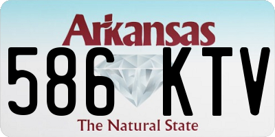 AR license plate 586KTV