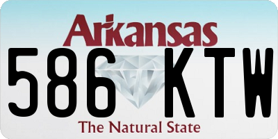 AR license plate 586KTW