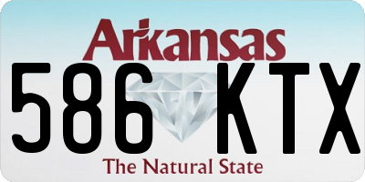 AR license plate 586KTX