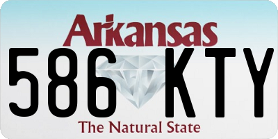 AR license plate 586KTY