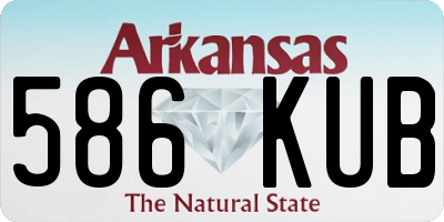 AR license plate 586KUB