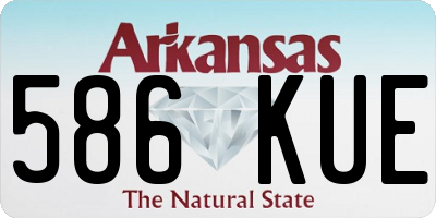 AR license plate 586KUE