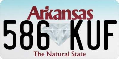 AR license plate 586KUF