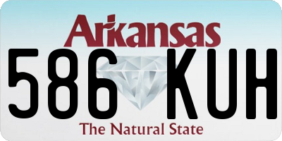 AR license plate 586KUH