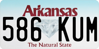 AR license plate 586KUM