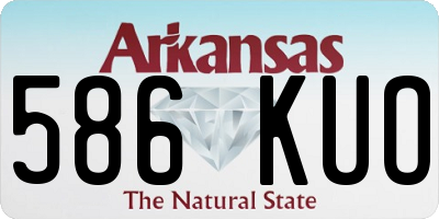AR license plate 586KUO