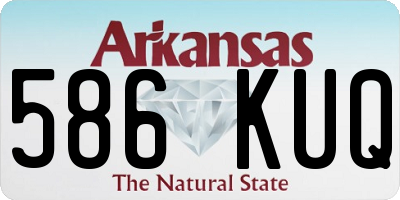 AR license plate 586KUQ
