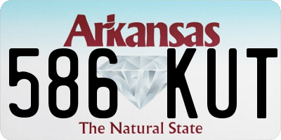 AR license plate 586KUT