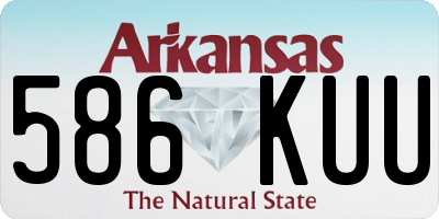 AR license plate 586KUU