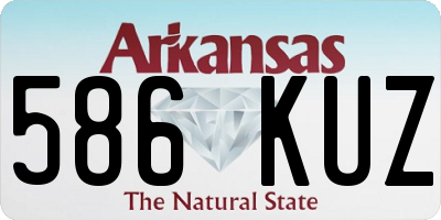 AR license plate 586KUZ