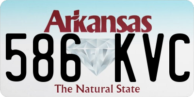 AR license plate 586KVC