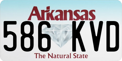 AR license plate 586KVD
