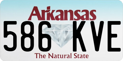 AR license plate 586KVE