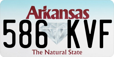 AR license plate 586KVF
