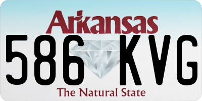 AR license plate 586KVG