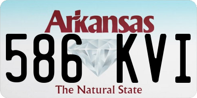 AR license plate 586KVI