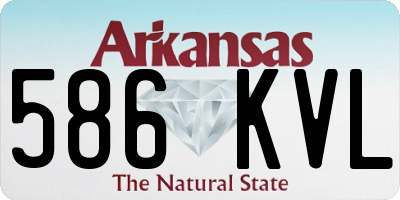AR license plate 586KVL