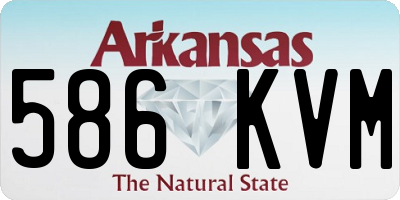 AR license plate 586KVM