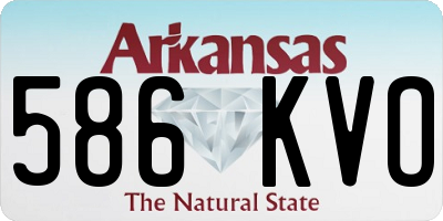 AR license plate 586KVO