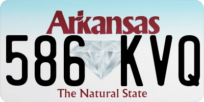 AR license plate 586KVQ