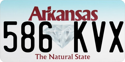 AR license plate 586KVX